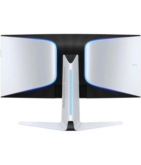Monitor gaming curvo tcl 34r83q 34'/ wqhd/ 1ms/ 170hz/ va/ regulable en altura/ blanco y negro