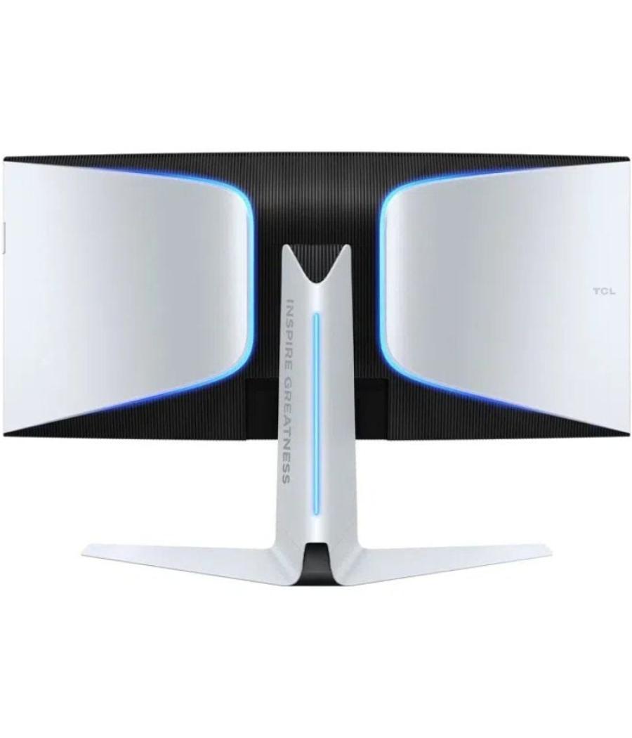 Monitor gaming curvo tcl 34r83q 34'/ wqhd/ 1ms/ 170hz/ va/ regulable en altura/ blanco y negro