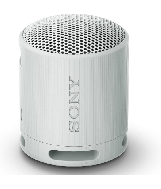 Altavoz portable con bluetooth sony xb100/ 2.0/ gris claro