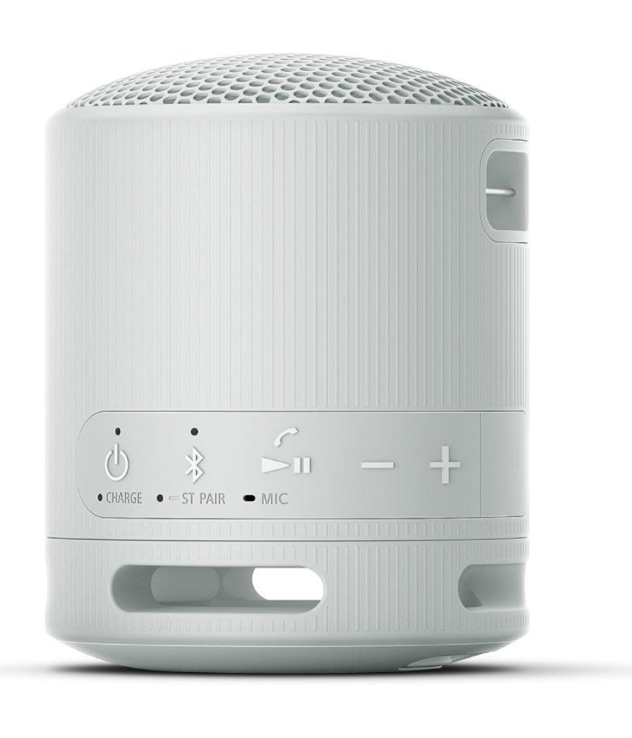Altavoz portable con bluetooth sony xb100/ 2.0/ gris claro