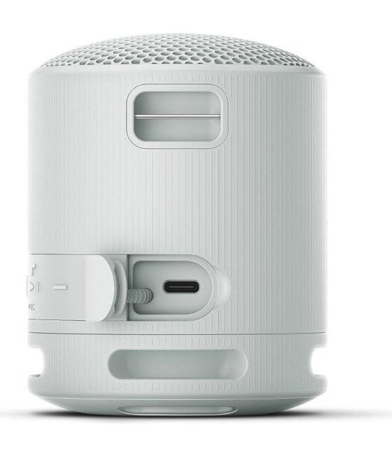 Altavoz portable con bluetooth sony xb100/ 2.0/ gris claro