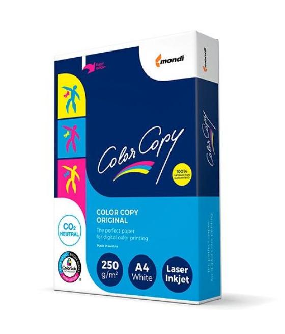 Color copy original papel reprográfico din a4 satinado 250gr paquete de 125h 210x297mm blanco