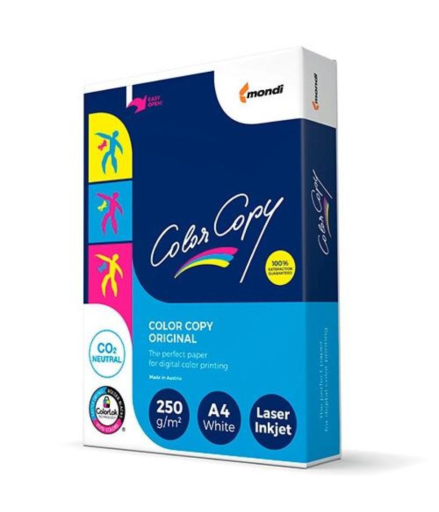 Color copy original papel reprográfico din a4 satinado 250gr paquete de 125h 210x297mm blanco