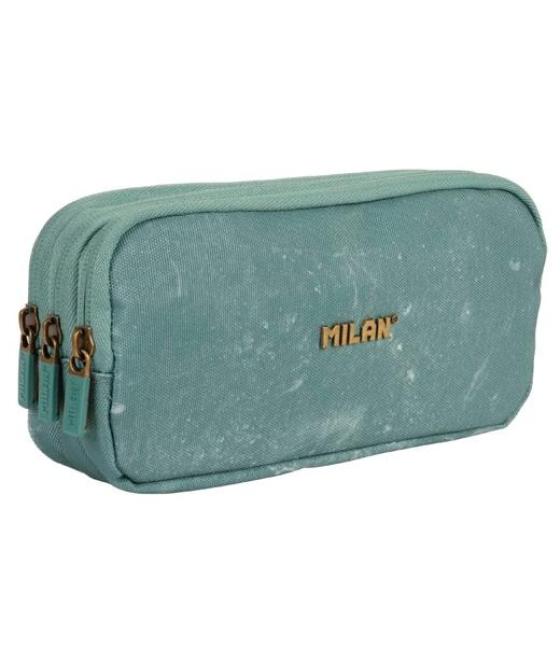 Milan portatodo 3 cremalleras serie lava verde