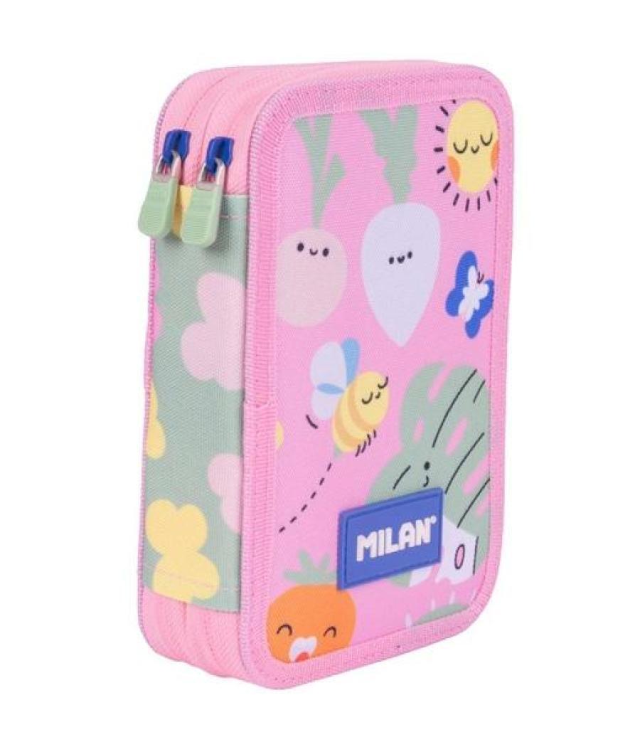 Milan plumier 2 pisos con contenido serie especial green & grow