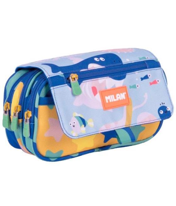 Milan portatodo 4 cremalleras con solapa serie especial blue odyssey