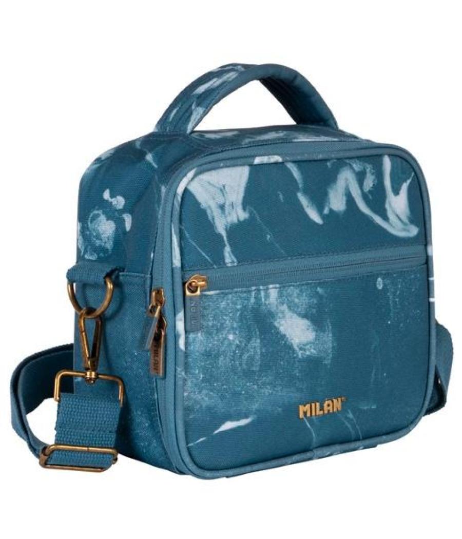 Milan bolsa isotérmica porta alimentos 3,5l con 3 recipientes serie lava azul
