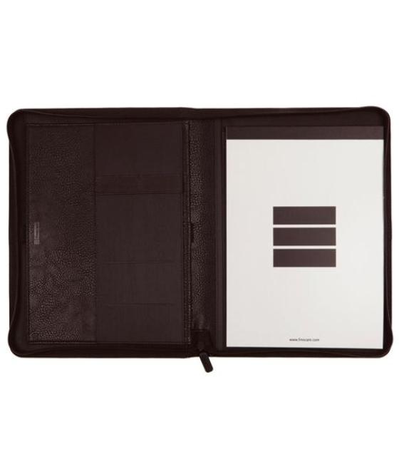 Finocam portadocumentos focus cremallera a4 poliuretano efecto piel negro