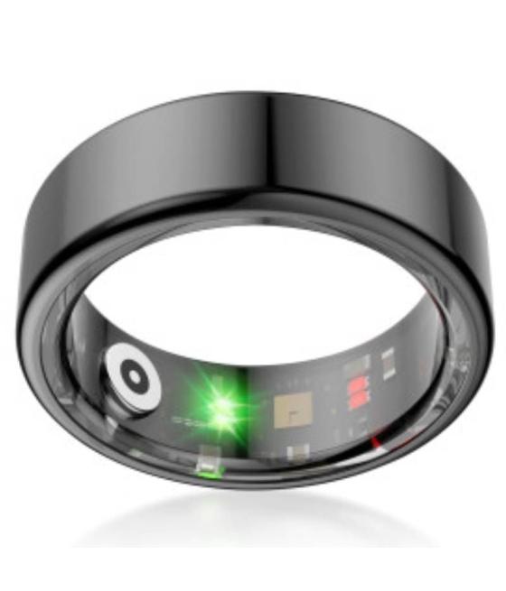 Anillo inteligente ksix saturn talla s/ ø18.9mm/ notificaciones/ frecuencia cardíaca/ negro