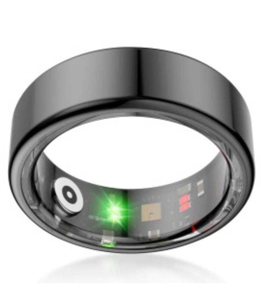Anillo inteligente ksix saturn talla s/ ø18.9mm/ notificaciones/ frecuencia cardíaca/ negro