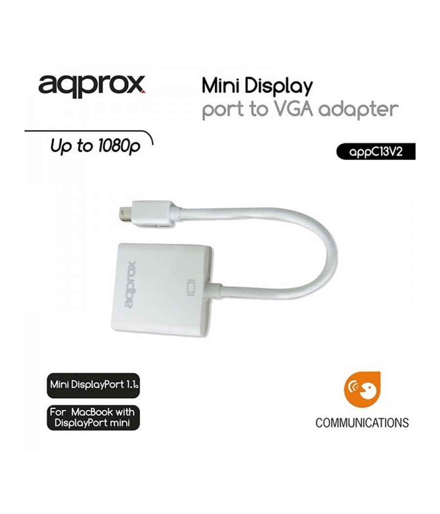approx APPC13V2 Adaptador Mini Display Port a Vga - Imagen 2