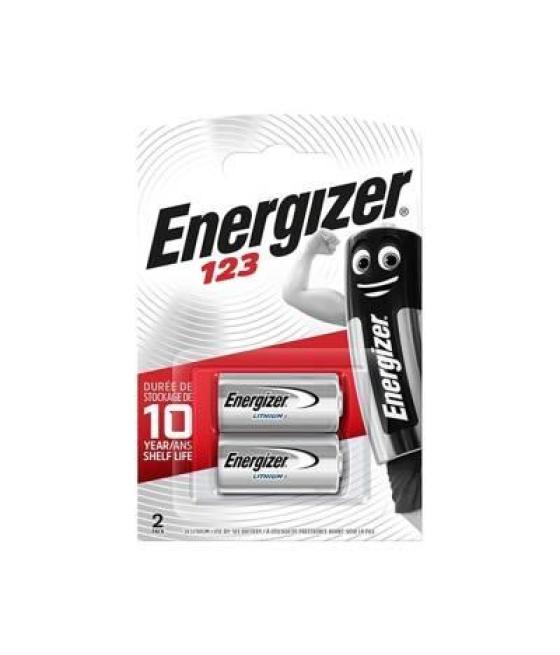 Energizer pila litio foto cr123 3v blister -2u-