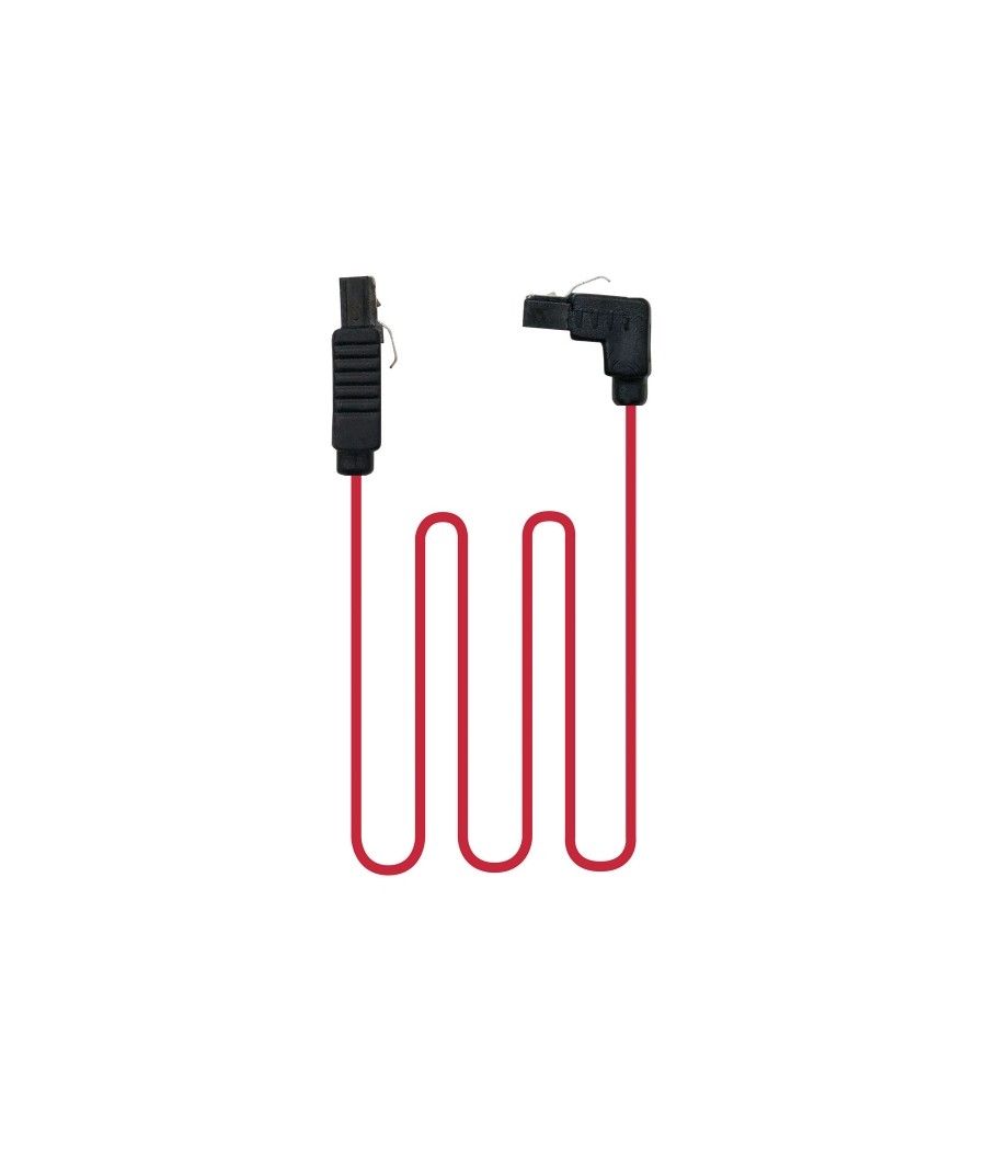 Nanocable Cable SATA acodado anclajes, Rojo, 0.5m - Imagen 6