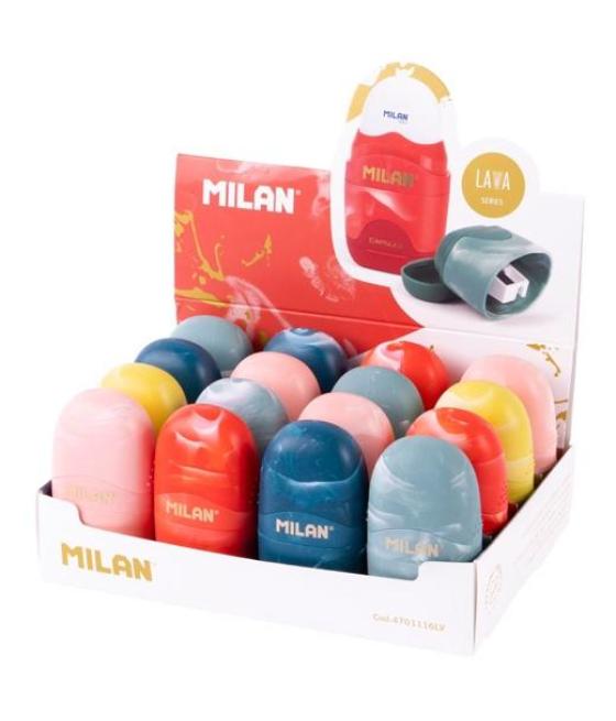 Milan afilaborras capsule lava surtido caja expositora 16 ud