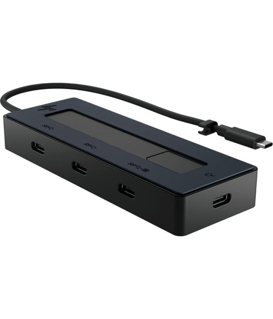Docking usb tipo-c hp 6g843aa/ 3xusb tipo-c/ 1xusb tipo-c pd/ negro y azul