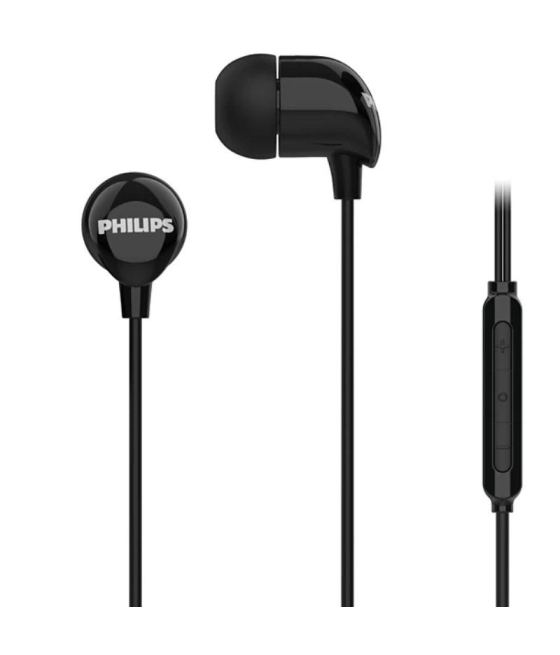 Auriculares intrauditivos philips she1405bks/27/ con micrófono/ usb tipo-c/ negros