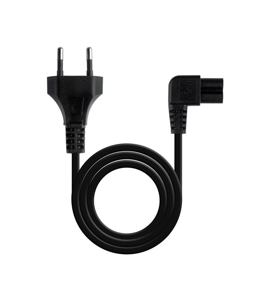 Nanocable Cable Alim. forma 8 Acodado CEE7/C7 3 m - Imagen 4