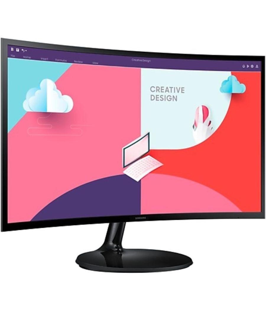 Monitor curvo samsung essential monitor s36c s27c364eau/ 27'/ full hd/ negro