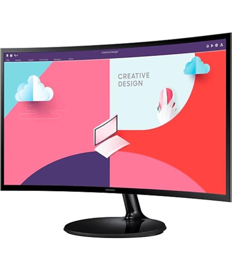 Monitor curvo samsung essential monitor s36c s27c364eau/ 27'/ full hd/ negro