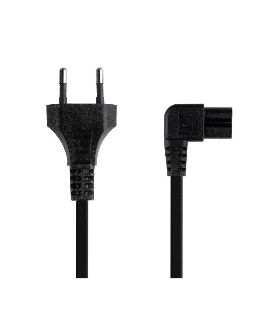 Nanocable Cable Alim. forma 8 Acodado CEE7/C7 3 m - Imagen 5