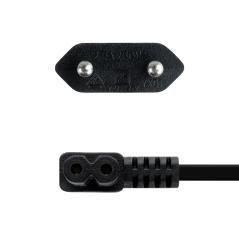 Nanocable Cable Alim. forma 8 Acodado CEE7/C7 3 m - Imagen 6