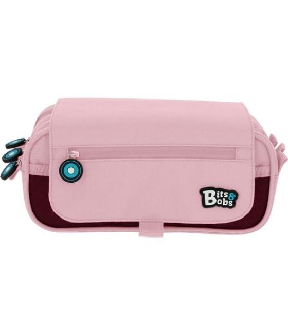 Grafoplás portatodo triple c/solapa bits&bobs rosa soft