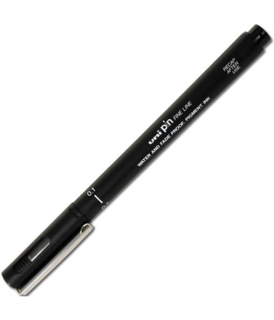 Uniball marcador permanente pin01-200(s) calibrado negro caja 12 ud