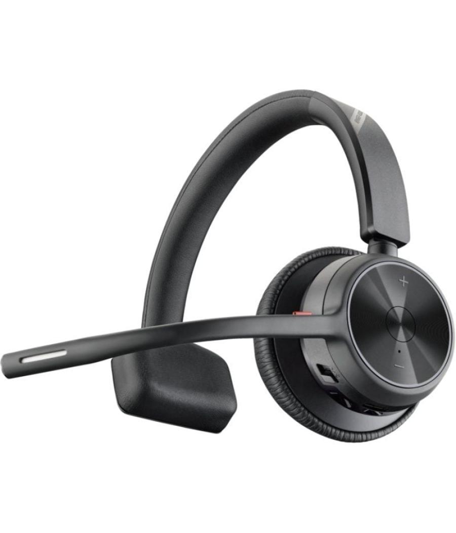 Auricular inalámbrico poly voyager 4310 + adaptador bt700/ con micrófono/ bluetooth/ negro