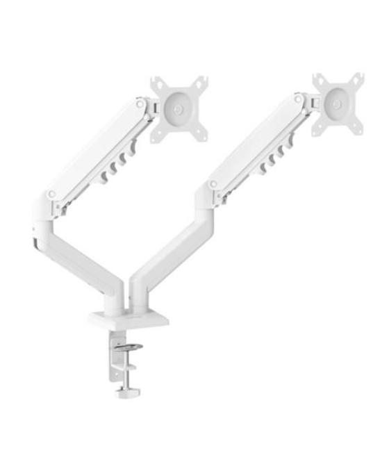 Nilox soporte de mesa giratorio e inclinable 2 brazos articulado hasta 32 blanco