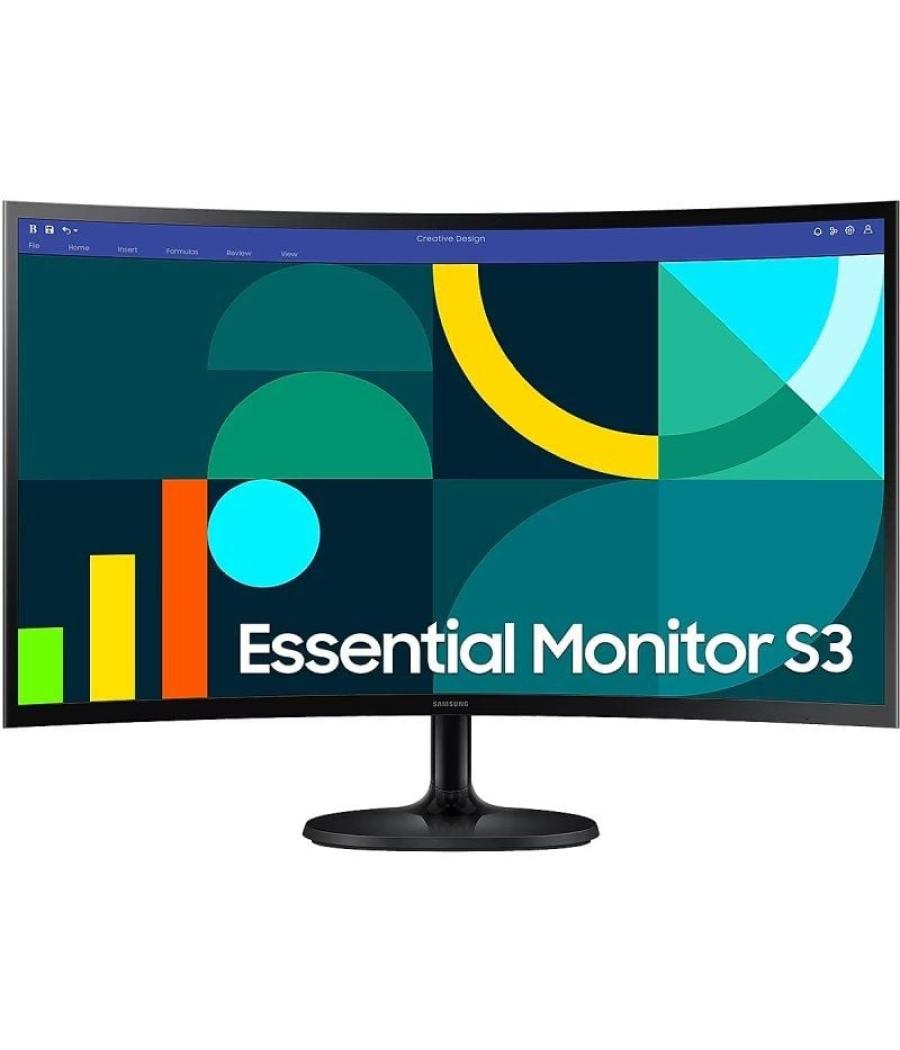 Monitor profesional samsung essential monitor s3 s36gd s24d362gau/ 24'/ full hd/ negro