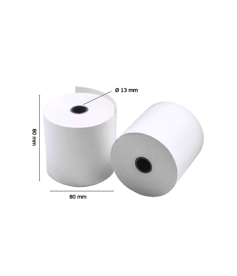 iggual Pack 5 rollos papel térmico sin BPA 80X80mm - Imagen 6