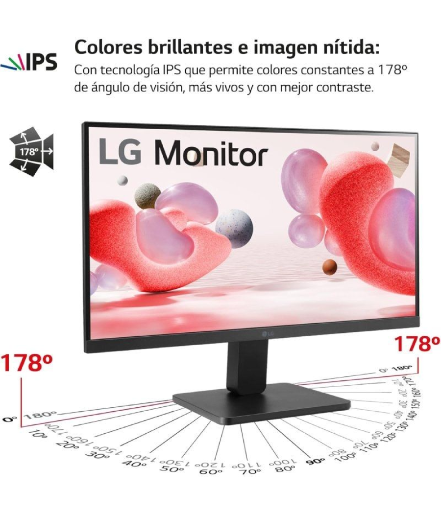 Monitor lg 24mr400-b 23.8'/ full hd/ negro