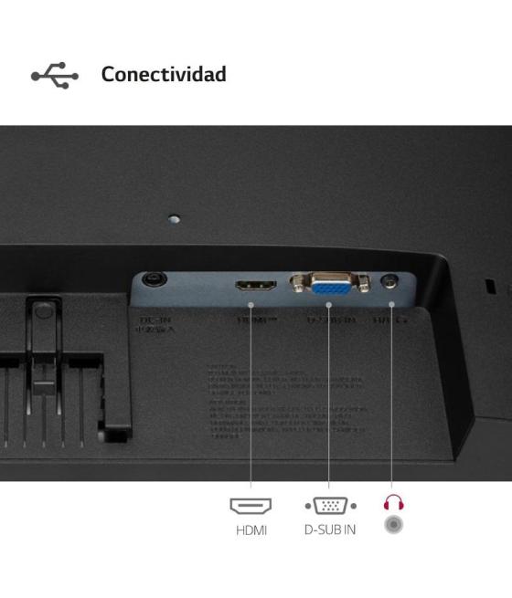 Monitor lg 24mr400-b 23.8'/ full hd/ negro