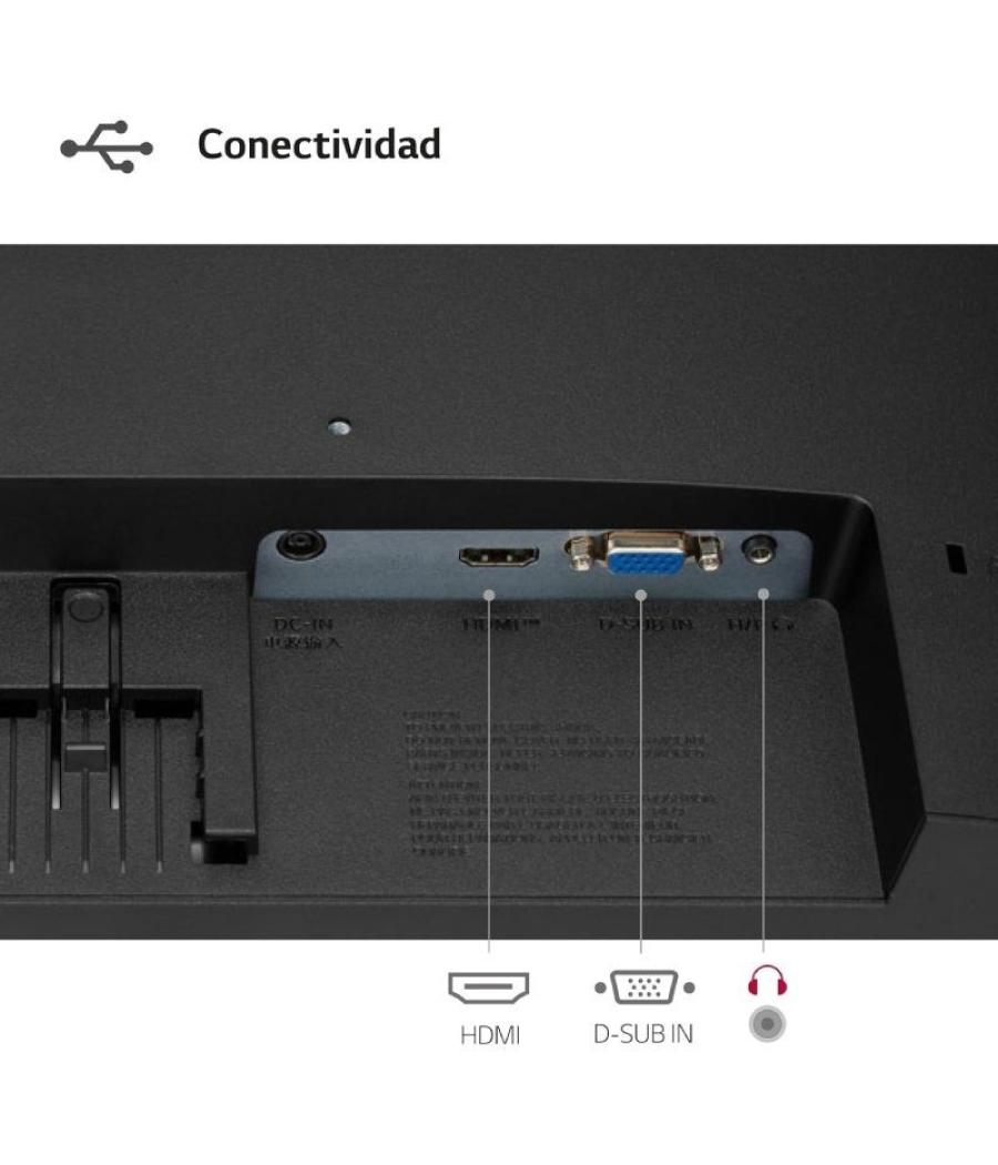 Monitor lg 24mr400-b 23.8'/ full hd/ negro