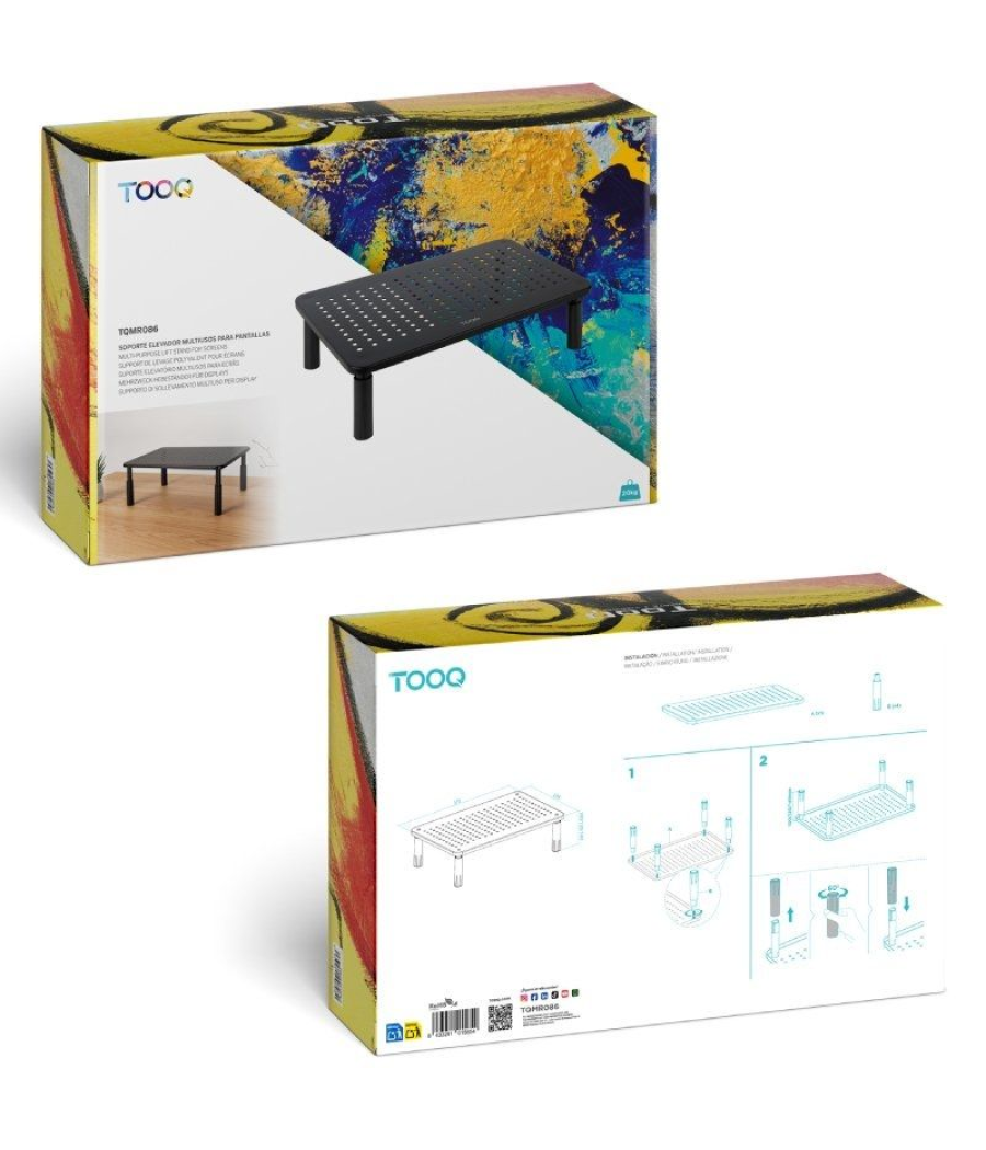 Soporte para monitor tooq tqmr086/ hasta 20kg