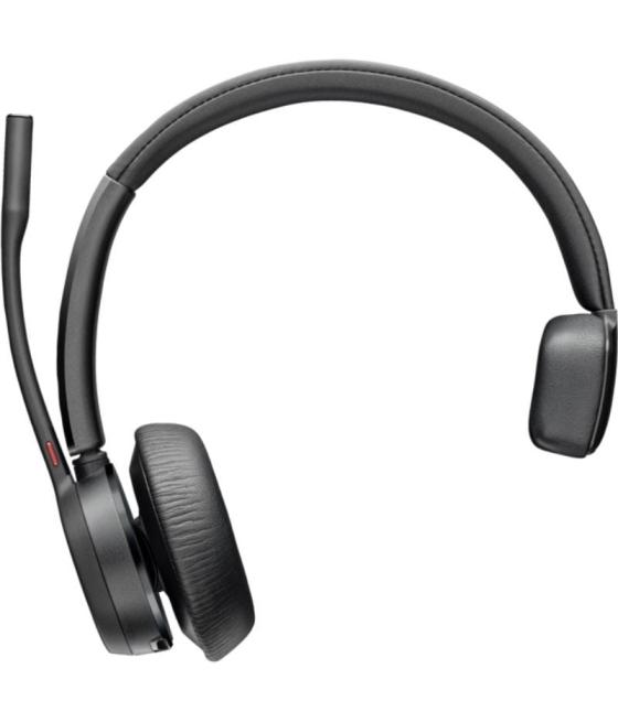 Auricular inalámbrico poly voyager 4310 + adaptador bt700 + base de carga/ con micrófono/ bluetooth/ negro