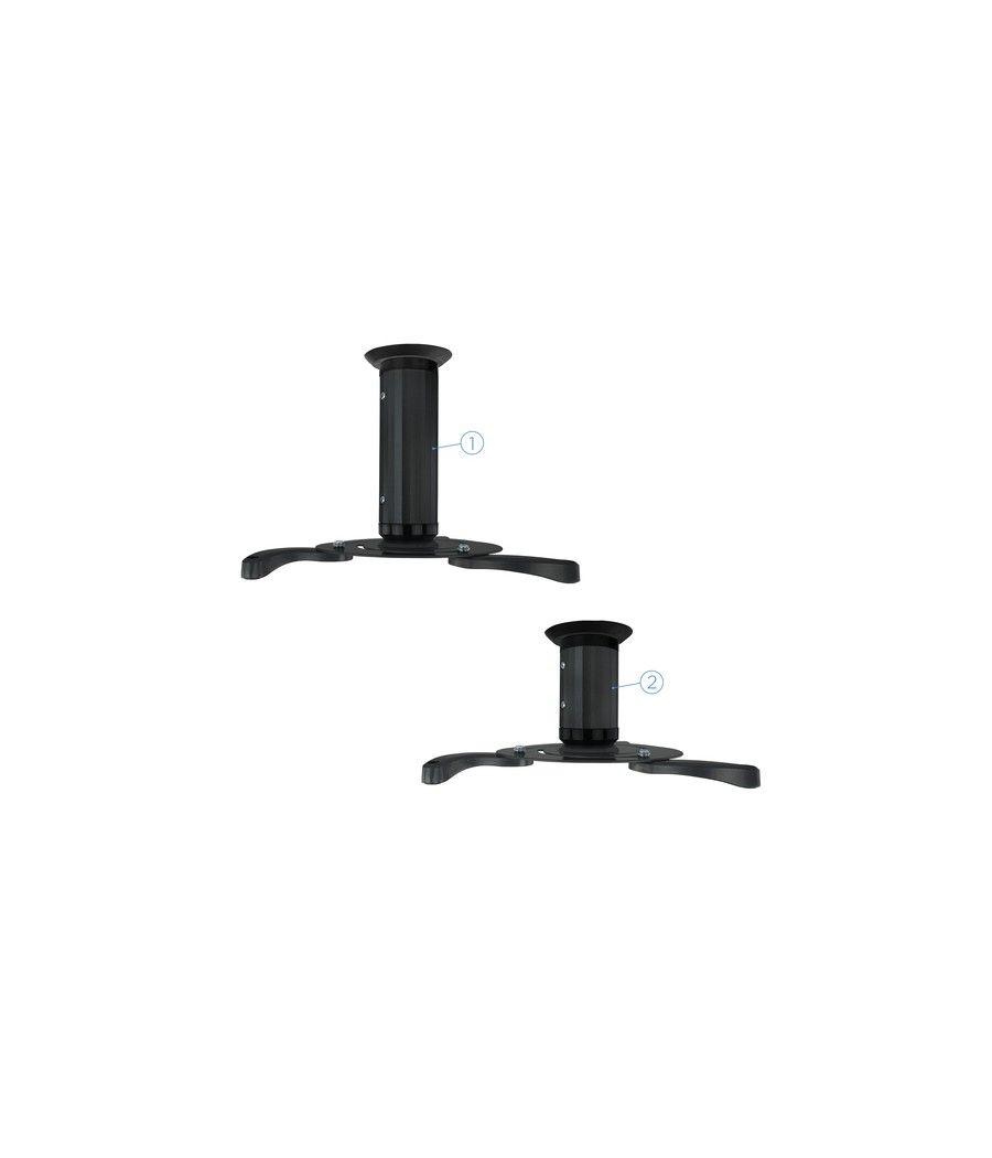 TooQ SOPORTE UNIVERSAL DE TECHO GIRATORIO 360º PARA PROYECTOR NEGRO - Imagen 3