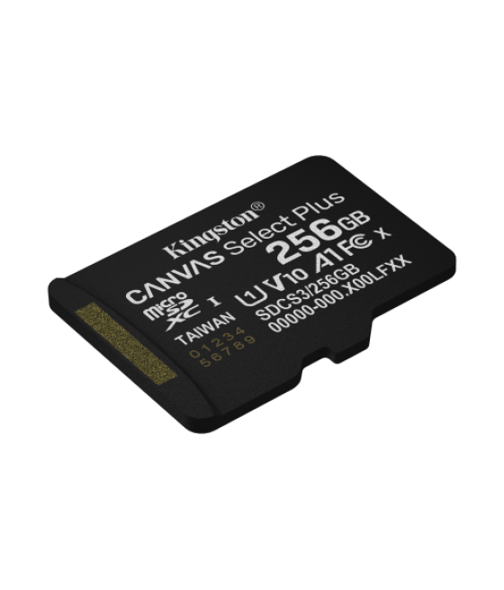 Kingston technology 256gb microsdxc canvas select plus gen3 150mb/s a1 (incluye adaptador de sd)