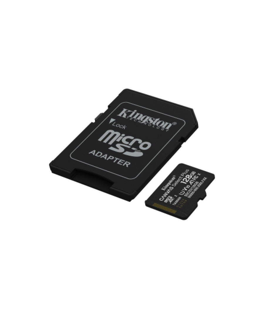 Kingston technology 128gb microsdxc canvas select plus gen3 150mb/s a1 (incluye adaptador de sd)