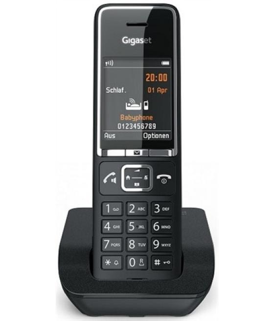 Gigaset comfort 550 teléfono dect identificador de llamadas negro