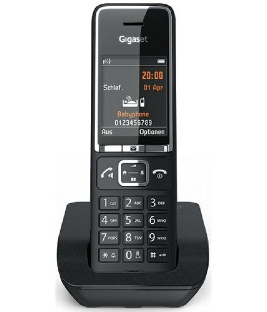 Gigaset comfort 550 teléfono dect identificador de llamadas negro