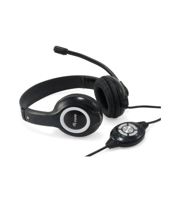 Equip 245301 auricular y casco Auriculares Alámbrico Diadema Calls/Music USB tipo A Negro - Imagen 1