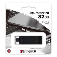 Kingston DataTraveler DT70 32GB USB C 3.2  Negro - Imagen 3