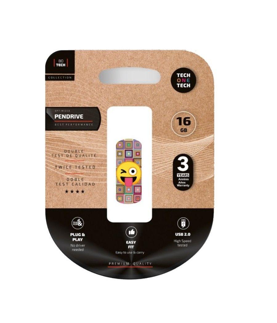 TECH ONE TECH ClipTECH emoji guiño 16 Gb USB 2.0 - Imagen 2