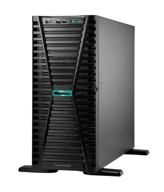 Servidor hpe proliant ml110 gen11 intel xeon silver 4510/ 64gb ram/ 2x 480gb sata