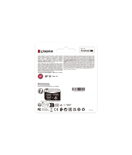 Kingston technology 1tb microsdxc canvas select plus gen3 150mb/s a1 (incluye adaptador de sd)