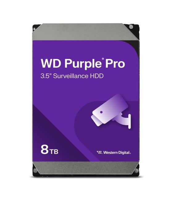 Disco duro interno hdd wd western digital purple pro wd8002purp 8tb 3.5 pulgadas sata 6gb - s 7200rpm 256mb