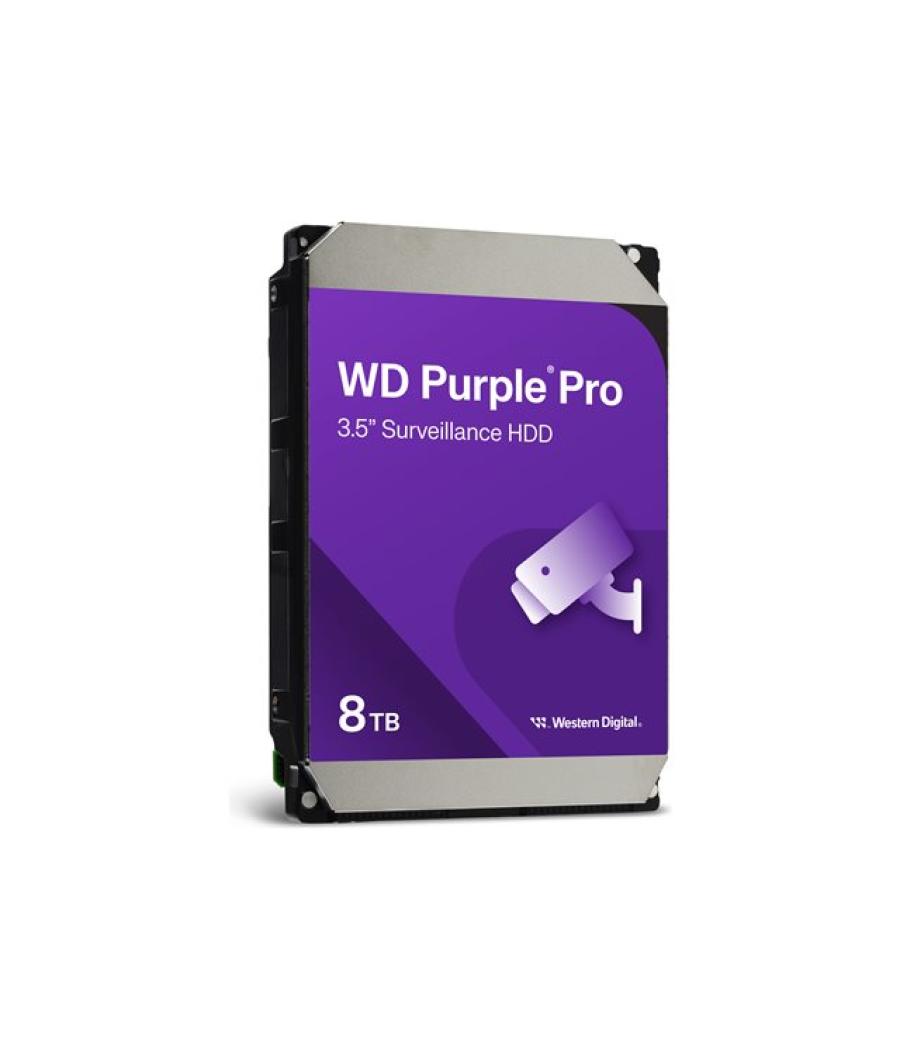 Disco duro interno hdd wd western digital purple pro wd8002purp 8tb 3.5 pulgadas sata 6gb - s 7200rpm 256mb