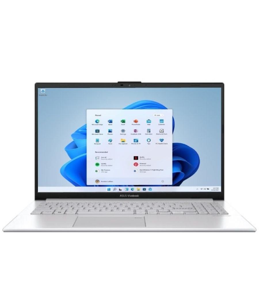 Portátil asus vivobook go 15 e1504ga-bq832w intel core i3-n305/ 8gb/ 512gb ssd/ 15.6'/ win11
