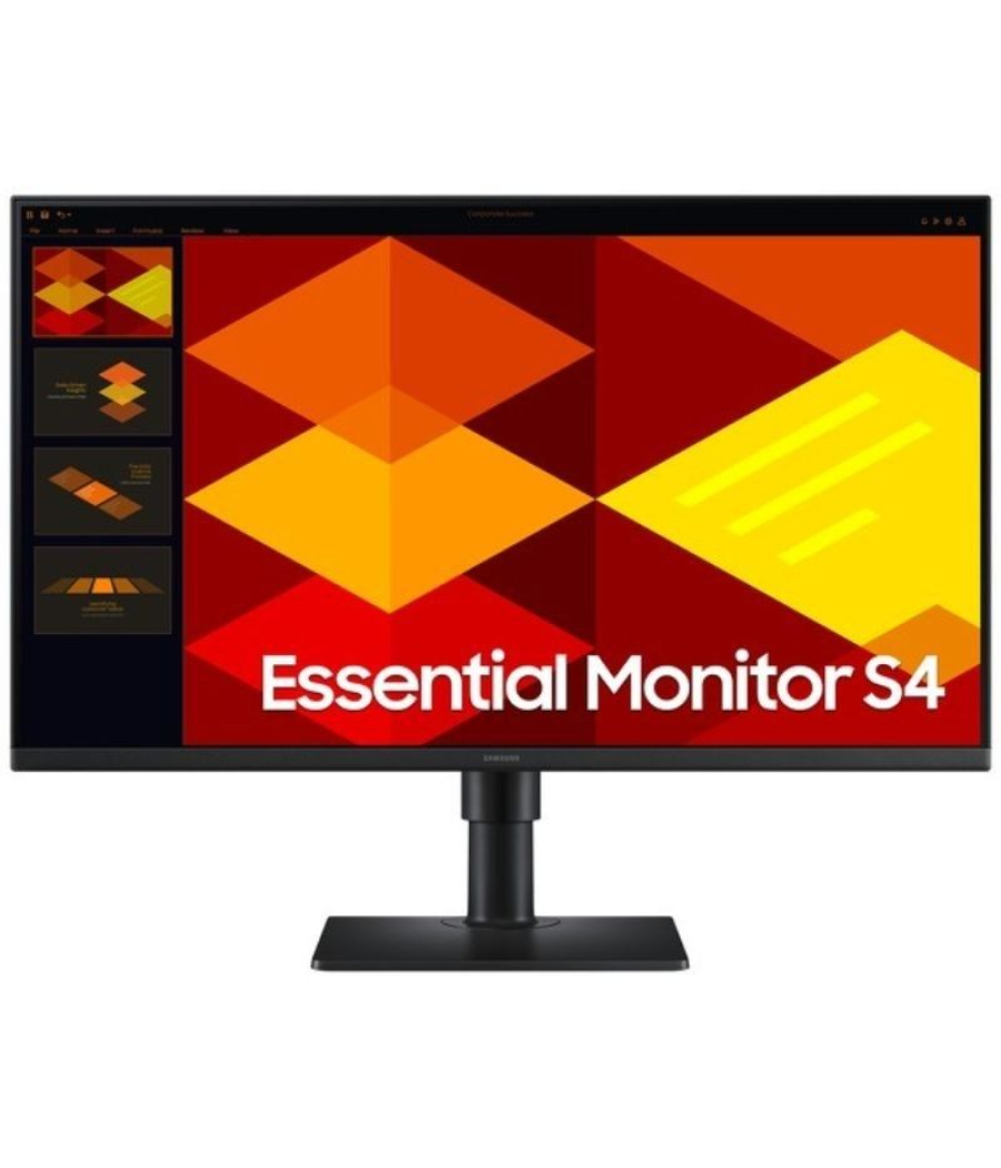 Monitor profesional samsung essential monitor s4 s27d402gau 27'/ full hd/ regulable en altura/ negro